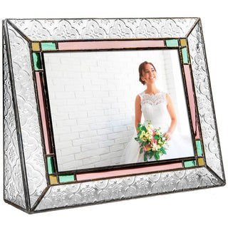 Stained Glass Wedding Picture Frame: 5x7 Vertical