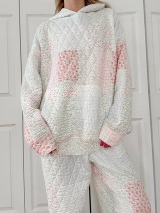 Sweetheart Quilted Pastel Hoodie