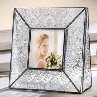 Vintage Glass Picture Frame: 4x6 Horizontal