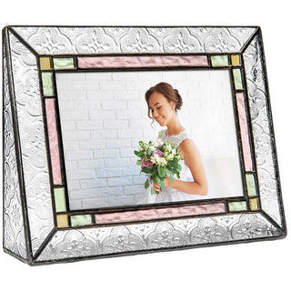 Stained Glass Wedding Picture Frame: 5x7 Vertical