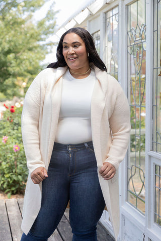 high road sweater duster with pockets 