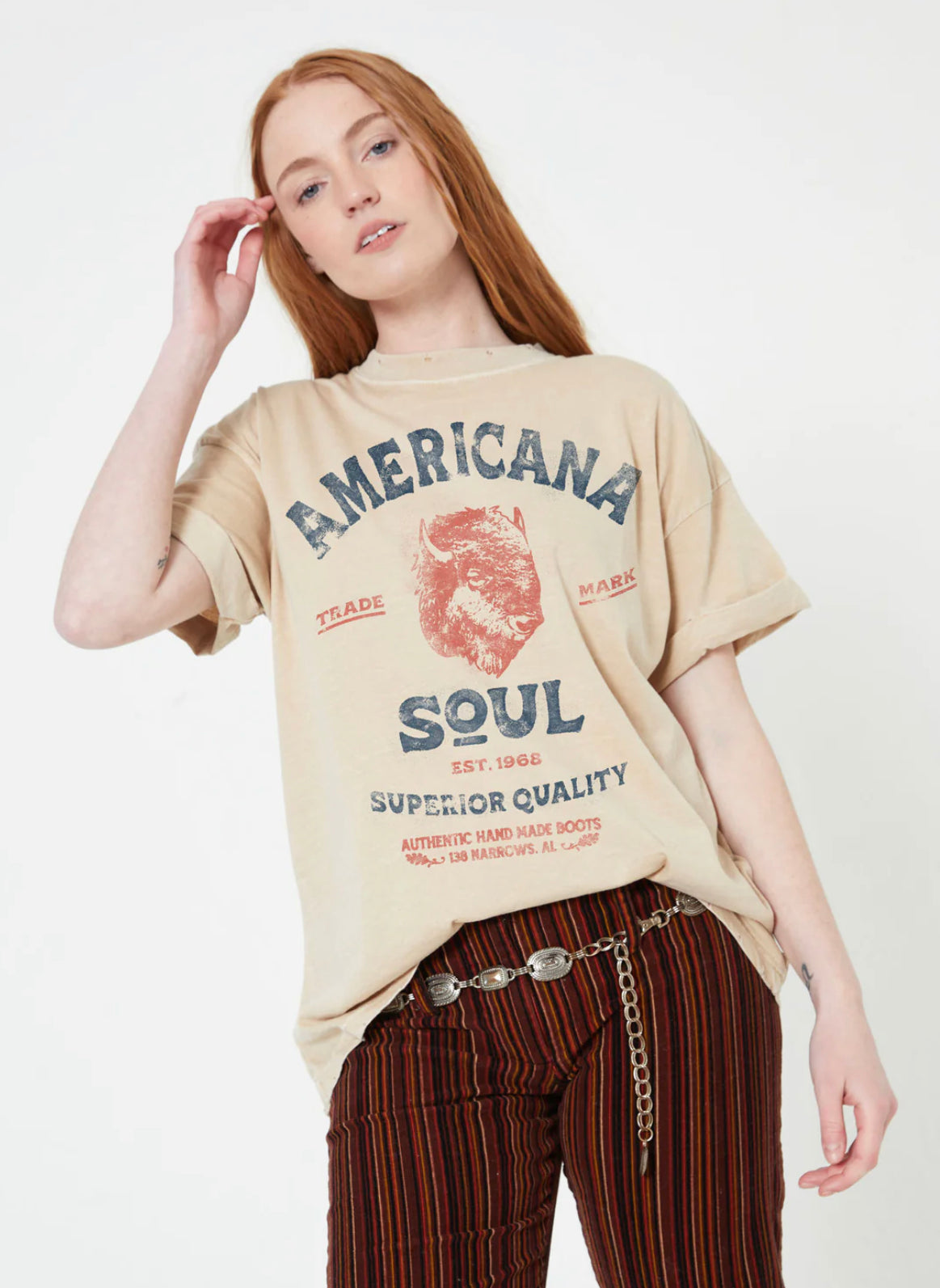 American Soul Distressed Tee