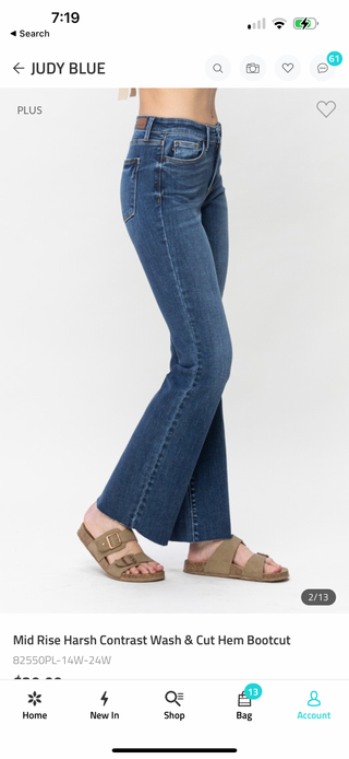 Judy Blue Filomena Mid Rise Bootcut