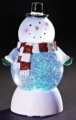 7.5"H LED Swirl Snowman