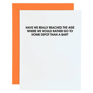 Home Depot or Something Letterpress Card