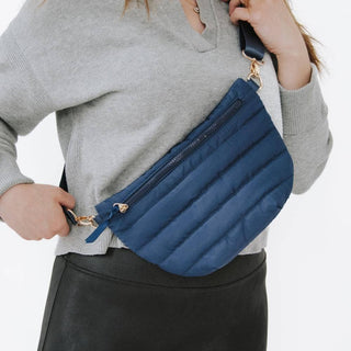 Penny  Puffer Belt Bag Navy