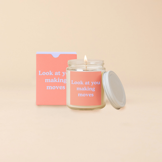 Candle Jar w/Lid - Look At You Making Moves